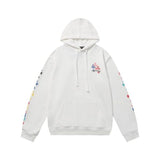 Felpa con cappuccio CHRM HRTS con logo a croce multicolore CH079