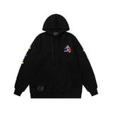 Felpa con cappuccio CHRM HRTS con logo a croce multicolore CH079